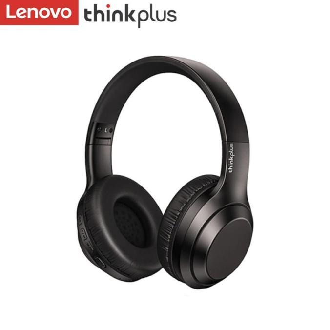 Gambar LENOVO HEADPHONE BLUETOOTH WIRELESS HEADSET GAMING MIC ON TH10 terlaris - Hitam dari toko nurwita undefined Tokopedia