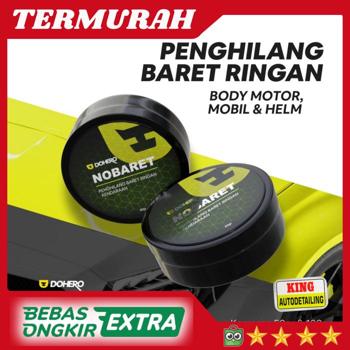Gambar Dohero Nobaret - Penghilang Baret & Goresan Terbaik untuk Body Motor Mobil & Helm Formula Khusus Menghilangkan Baret Swirl Mark & Noda Kuning 100gr - 100 GRAM dari KING AUTODETAILING undefined Tokopedia