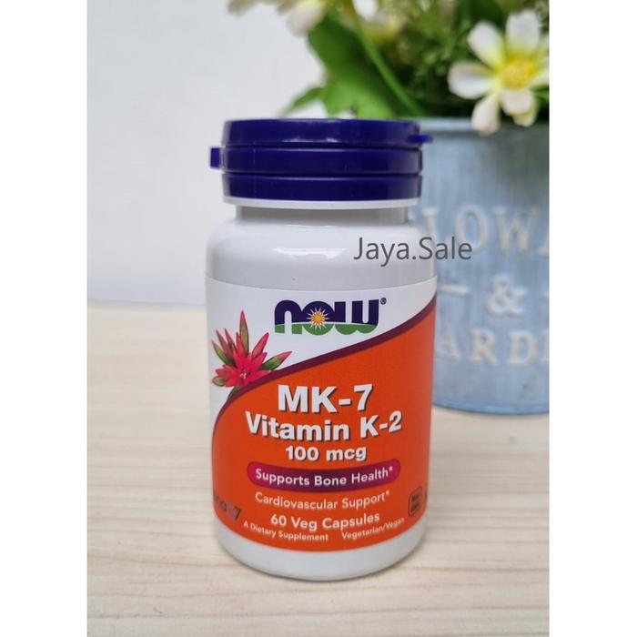 Gambar Now Foods MK7 Vitamin K2 100 mcg 60 Vcaps - 100 mcg isi 60 dari Happycastle18 undefined Tokopedia