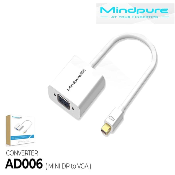 Jual MINDPURE AD006 MINI DISPLAY PORT TO VGA CONVERTER Kota