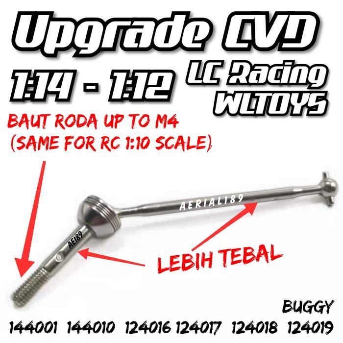 Parts RC CVD Drive Shaft Kit Upgrade Part Metal With Joint Cup Dog Bone For  Rc Car Wltoys 144001 スイングアームステアリングカップドッグボーン CVD タイロッドキット LC レーシング、 WLtoys 用、 144001 124
