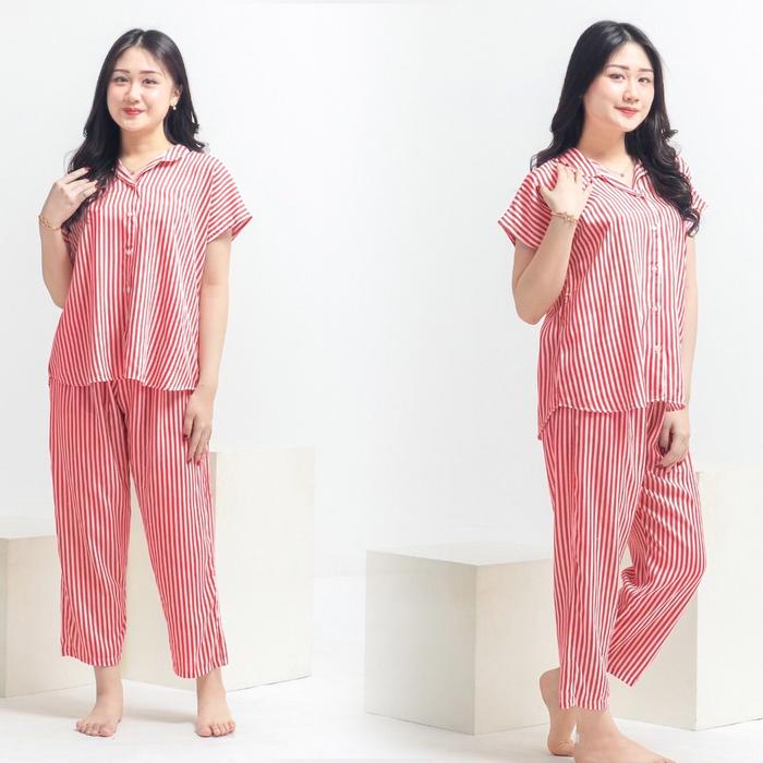 Gambar Piyama wanita rayon premium remaja busui kancing celana panjang S XL - 18 dari Dasterfemes undefined Tokopedia
