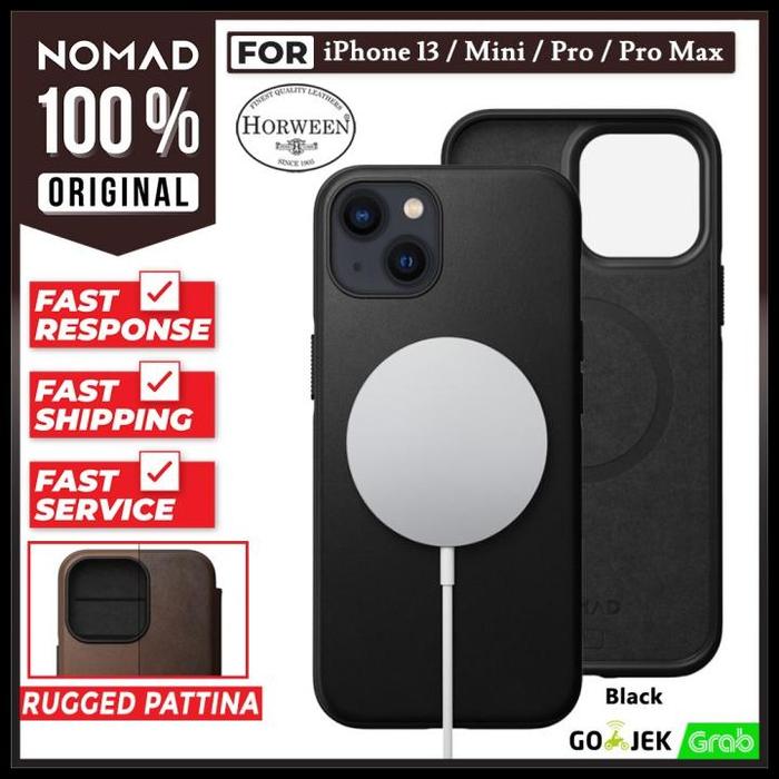 Gambar Case Iphone 13 Pro Max Mini Nomad Rugged Leather Magsafe Hybrid Casing Good Quality - Classic Black, 13 Pro Max dari Agut Tras undefined Tokopedia