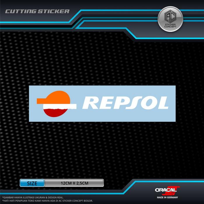 Gambar Sticker Cutting Logo Repsol Stiker Untuk Body Motor - Putih dari AC Sticker Concept undefined Tokopedia