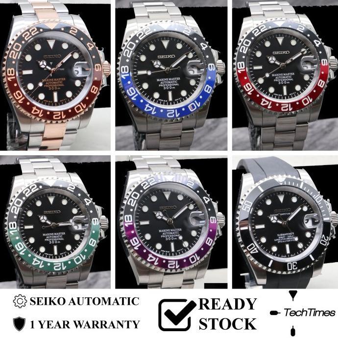 Jual Seiko Gmt Mod Batman Seiko Mod Pepsi Sprite Nh35