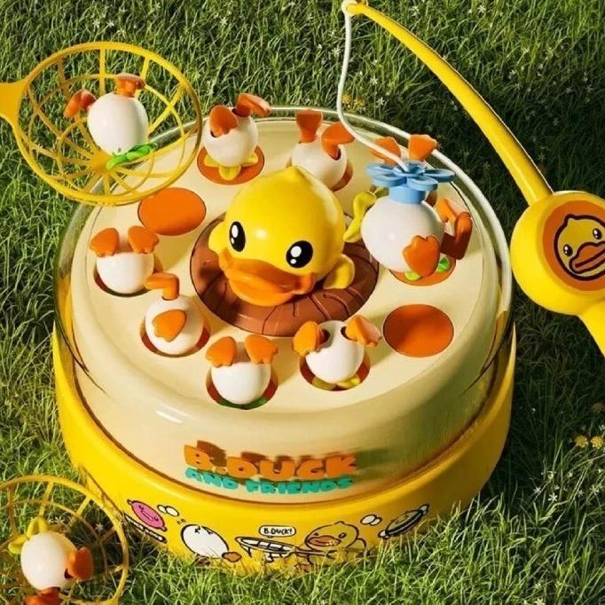 Gambar [MY] Mainan Anak Tangkap Bebek Loncat dan Mancing Anak 2 Function Edukasi Pancing Bebek Ikan dari TOKO MELIYA undefined Tokopedia