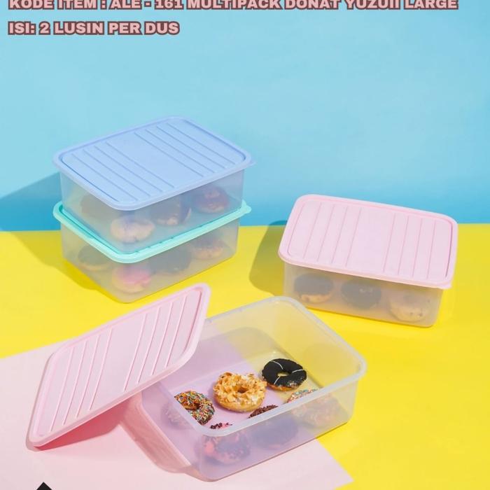 Gambar Kotak Donat Besar Yuzui Large Alexish Tutup Warna Serbaguna Plastik - M dari Kitchenmart306 undefined Tokopedia