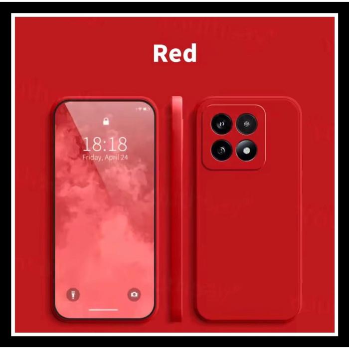 Gambar Xiaomi 14T / Mi 14T Pro 5G Silicone Liquid Rubber Original Casing Soft Case Cover Silikon Microfiber - MERAH., XIAOMI 14T PRO dari Case Thebest undefined Tokopedia