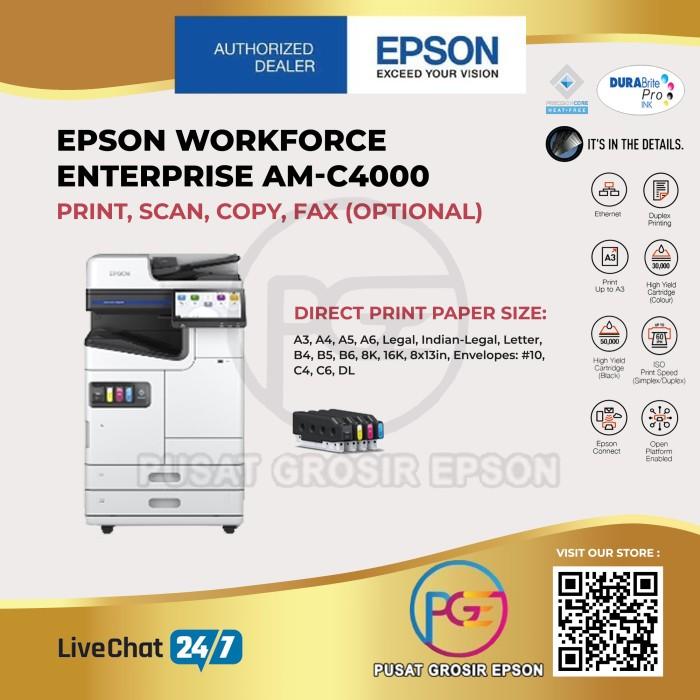 Gambar Mesin Fotocopy Epson Workforce Enterprise AM-C4000 A3 Colour Multifunction Printer dari Epson Online Store undefined Tokopedia