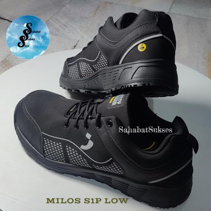 Gambar SEPATU SAFETY JOGGER MILOS S1P LOW BLACK TERBARU - Black, 38 dari MarnoSprerpat undefined Tokopedia