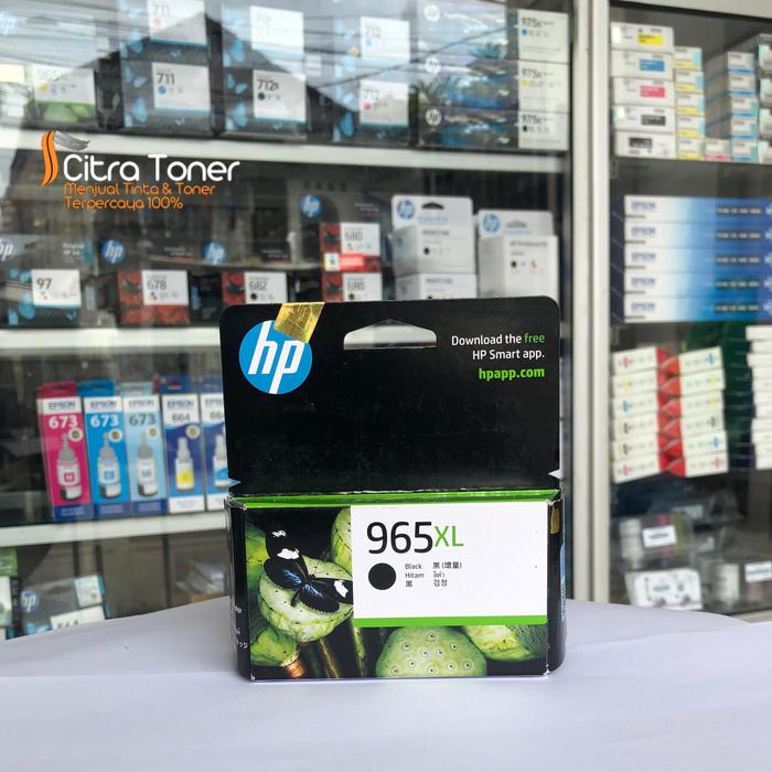Gambar TINTA CARTRIGE HP 965XL BLACK DAN COLOR ORIGINAL 100% Printer - BLACK dari Citra Toner undefined Tokopedia