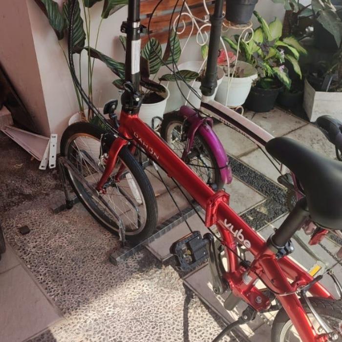 Gambar TEMPAT PARKIR SEPEDA RACK SEPEDA BIKE STAND SEPEDA PARKIR DISPLAY - 2 sepeda dari falfamotor undefined Tokopedia