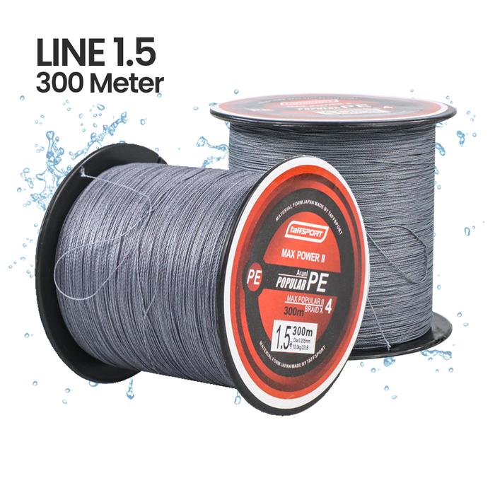 Gambar Senar PE Benang Pancing 300 Meter Braided Thick Line 0.4 0.6 0.8 1.0 1.5 2.0 3.0 4.0 5.0 6.0 7.0 8.0 - Gray-1.5# dari Tosco Official undefined Tokopedia
