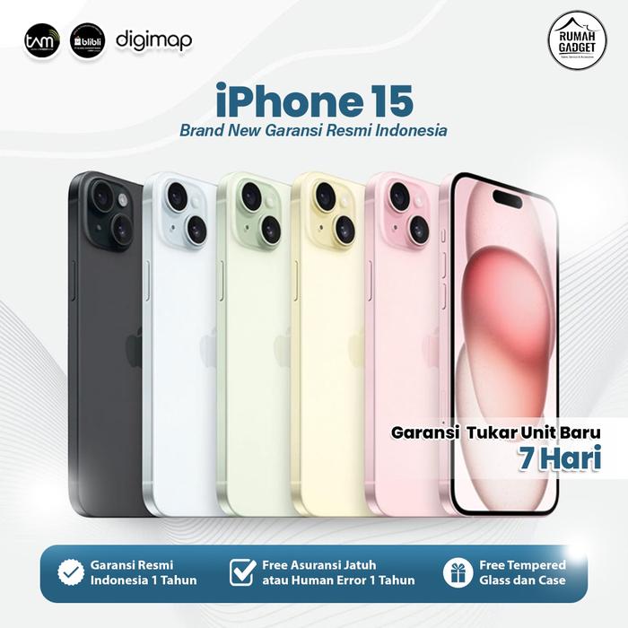 Gambar New Iphone 15 128 256 512 Bergaransi Resmi 1 Tahun - 128 gb dari Rumah Gadget Bali undefined Tokopedia