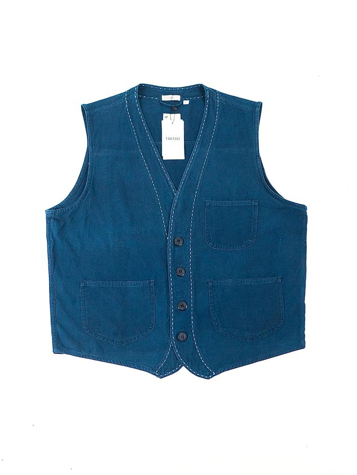 Gambar Tinctori - Easy Vest Indigo - Sashiko, M dari Tinctori undefined Tokopedia