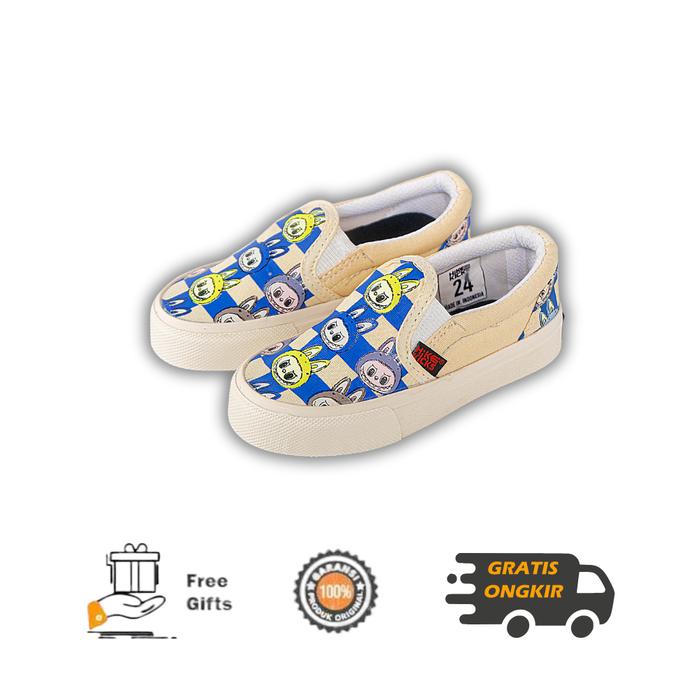 Gambar Hikekicks Sepatu Slip on Anak Laki Laki Perempuan Labubu Series Fashion Kids - Labu List Blue, 21 dari Hikekicks Indonesia undefined Tokopedia