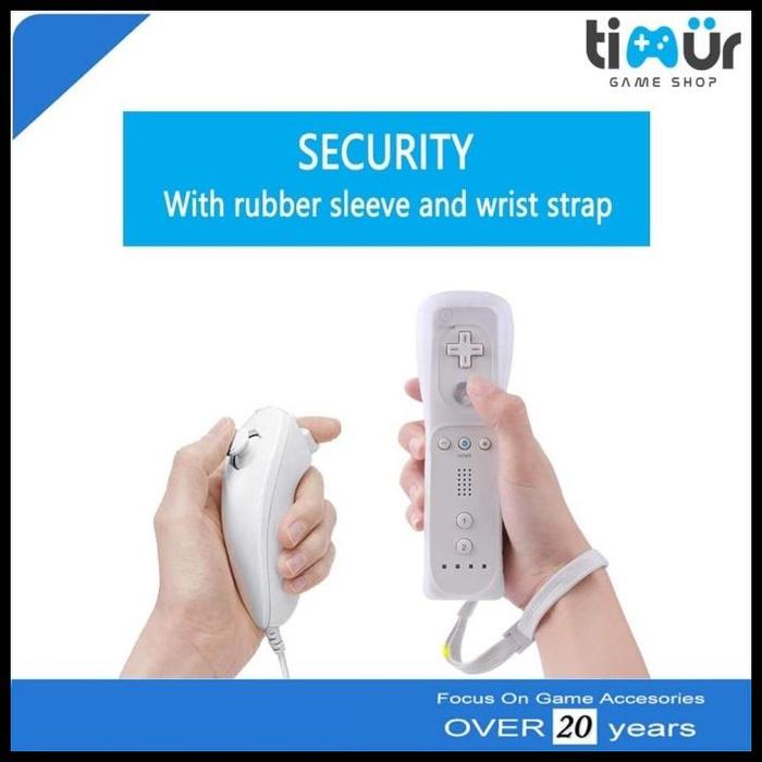 Jual Wiimote Nunchuk Controller Motion Plus Nintendo Wii Putih