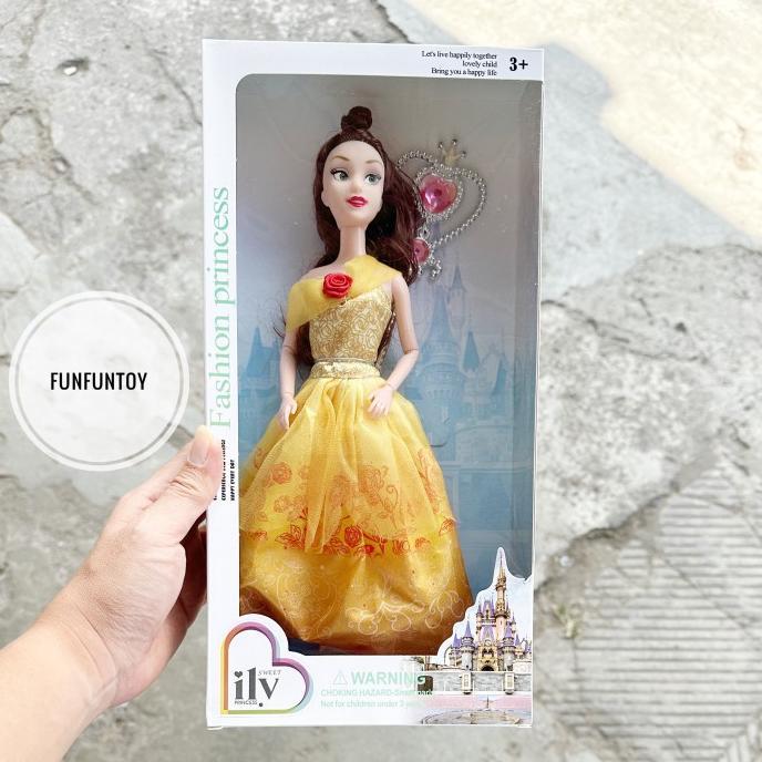Gambar Disney Ariel Mermaid Rapunzel Elsa Snow white AURORA BELLE CLASSIC DOLL MAINAN CEWEK KADO PEREMPUAN - Belle dari DTOYS MART undefined Tokopedia