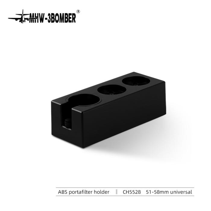 Gambar MHW-3BOMBER 51-58mm ABS MultiFunctional Portafilter Holder & Espresso Knock Residue Box / Tamping station coffee base knock box dudukan porta filter tamper knockbox anti slip premium berkualitas original mhw3bomber - 3 Hole dari MHW-3BOMBER.INDONESIA undefined Tokopedia