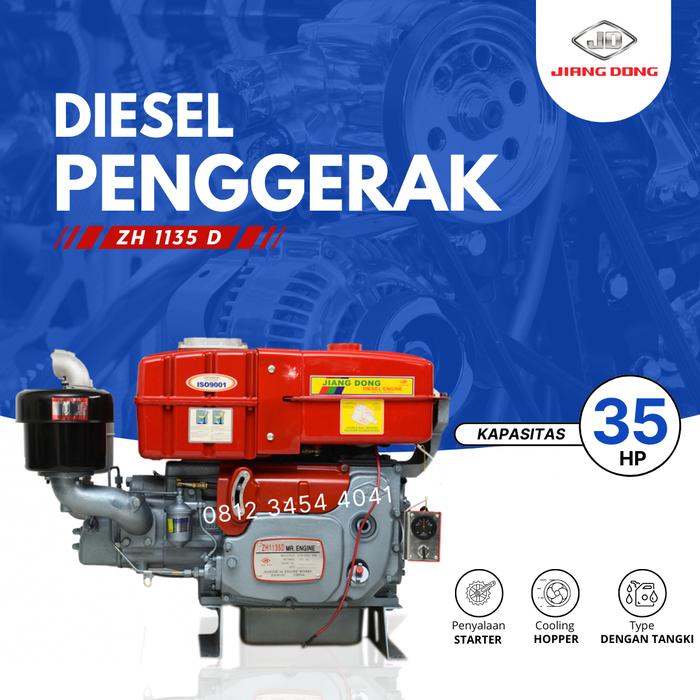 Gambar JIANGDONG ZH 1135 D Mesin Diesel 35 hp Hopper Stater / 35 PK JD330 - ZH1135 D / 35HP dari Engineering Machine undefined Tokopedia