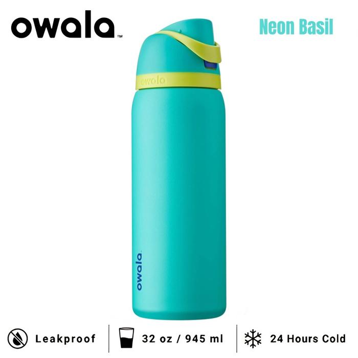 Gambar [READY!!]Owala FreeSip Insulated Stainless Steel Water Bottle  32oz - Neon Basil, 32OZ dari Living-Museum undefined Tokopedia
