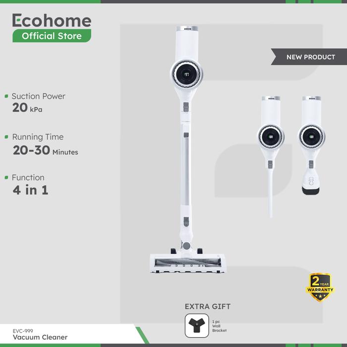 Gambar Ecohome Vacuum Cleaner EVC-999 Penghisap Debu Cordless Multifungsi Portable Low Noise - Absolute Grey dari Ecohome undefined Tokopedia