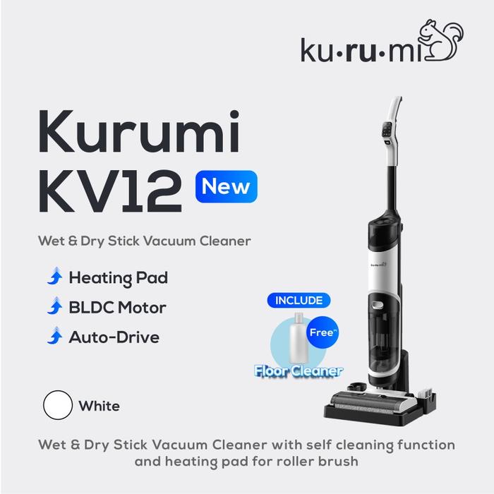 Gambar KURUMI KV 12 WET & DRY CORDLESS STICK VACUUM CLEANER NEW - KV 12 NEW dari Kurumi Jabar undefined Tokopedia
