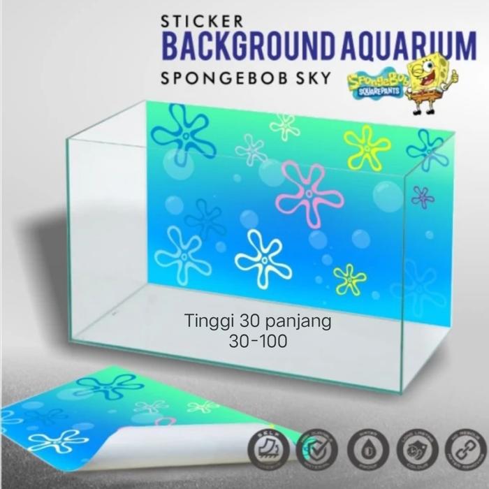 Gambar stiker background aquarium Spongebob - t30xp30 dari aquafixstore undefined Tokopedia