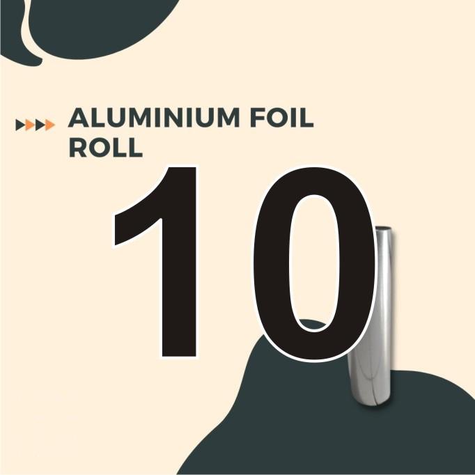 Gambar Aluminium Foil Roll 80mic I 1Kg I Kemasan Packaging - 10cm dari Ella Flexible Packaging undefined Tokopedia