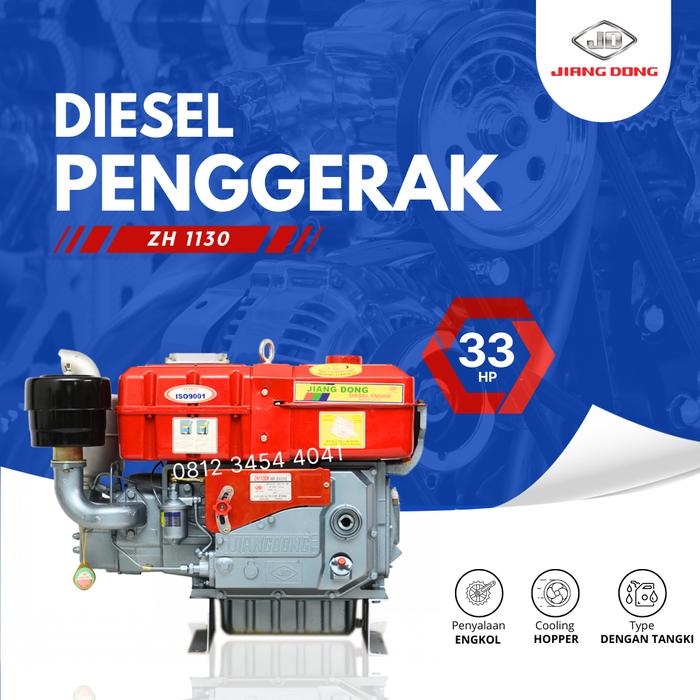 Gambar Mesin Diesel 33 Pk JD 300 / Penggerak Hopper 33 Hp Jiangdong ZH1130 - ZH 1130 - 33 HP dari Engineering Machine undefined Tokopedia