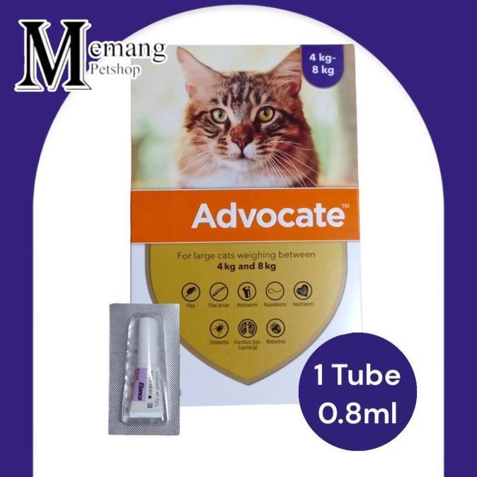Jual Ready Advocate Cat Tube Obat Kutu Cacing Kucing 8Kg
