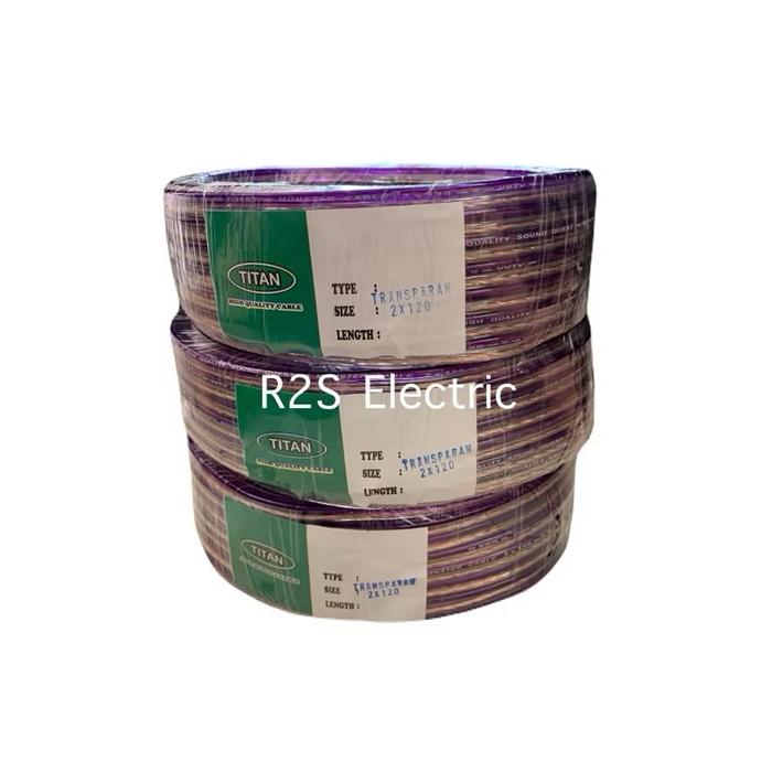 Gambar KABEL LISTRIK TRANSPARAN 2x120 30YARD HAKAMITSU / KABEL AUDIO SERABUT dari SR Shop's undefined Tokopedia