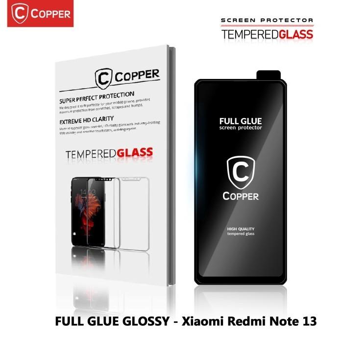 Gambar COPPER FOR REDMI NOTE 13 5G – Tempered Glass Anti Gores Premium Pelindung Full Layar Presisi | Screen Guard | Screen Protector TG – Glossy / Anti Blueray / Matte Anti Glare / Privacy Anti Spy - TG GLOSSY, TG ONLY dari Copper.Medan undefined Tokopedia