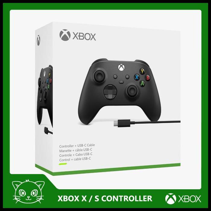 Gambar Xbox Series X / S Wireless Controller Carbon Black - Stick Stik Hitam Good Quality - + USB-C Cable dari KianaHoki undefined Tokopedia