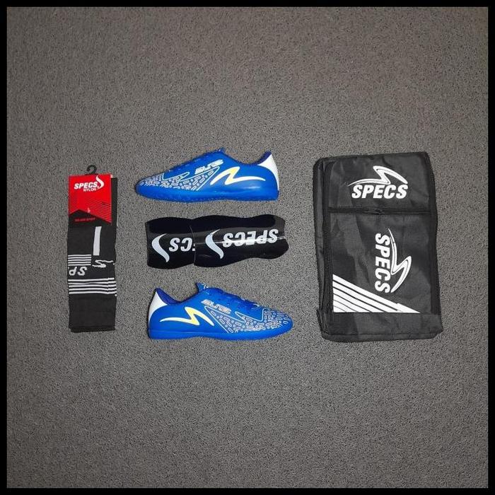 Gambar Terlaris Promo Terbatu Paket Lengkap Sepatu Futsal Specs Acc Spyder New Arrival Best Quality - PKT Biru Valhal, 33 dari saikstore685 undefined Tokopedia