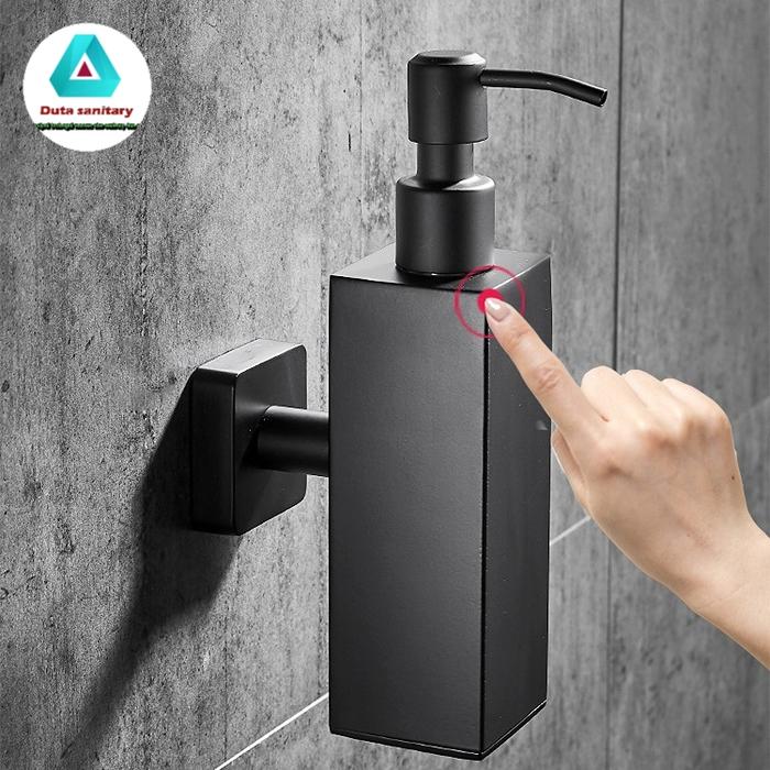 Gambar Tempat Sabun Cair Stainless SUS 304 Tekan Tempel Dinding - Hitam dari DUTA SANITARY23 undefined Tokopedia