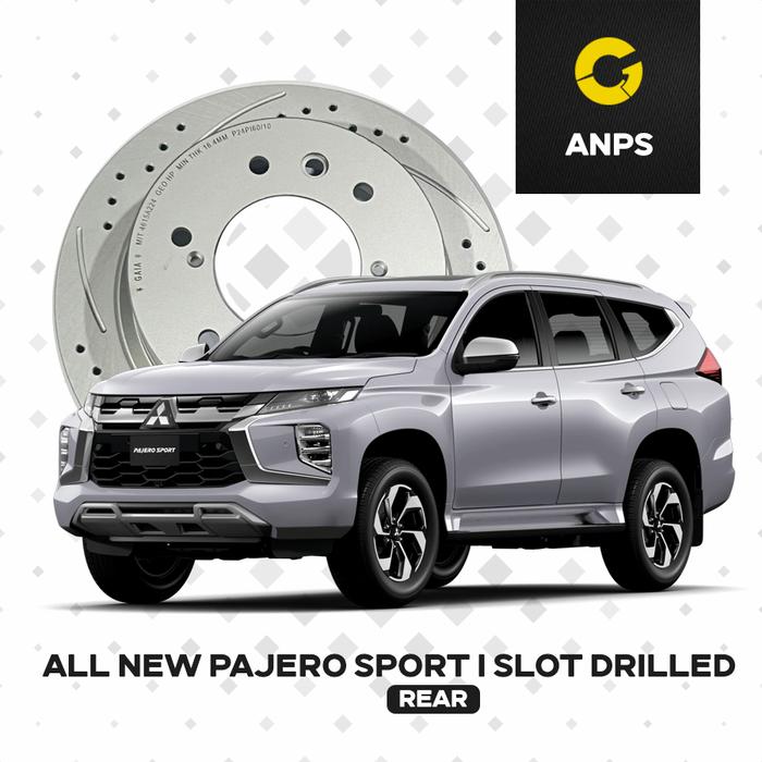 Gambar BRAKE DISC ROTOR ALL NEW PAJERO SPORT REAR BELAKANG SLOT DRILLED (GEOMET) GAIA dari gaia brake system undefined Tokopedia