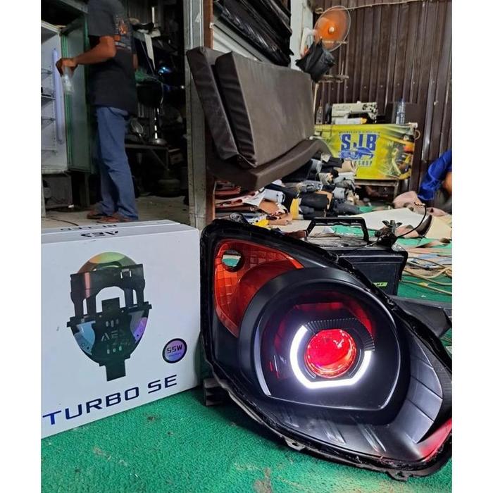 Gambar Lampu depan agya ayla 2015 biled aes turbo se !! dari Rizco Sorot undefined Tokopedia