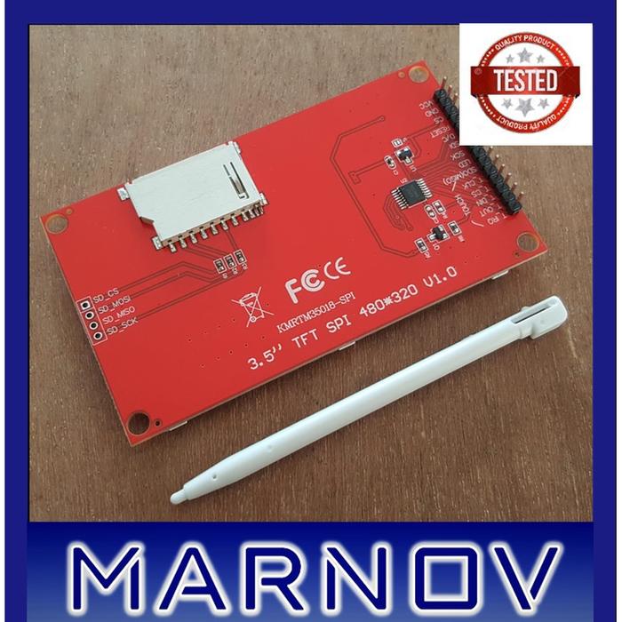Gambar LCD 3.5 Touch Screen ILI9488 Inch 480x320 TFT Display SPI dari Marnov undefined Tokopedia