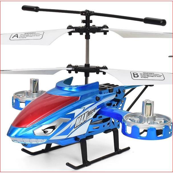 Gambar Helikopter Remote Control 4,5 Channel Lampu LED Mainan Anak / Helicopter Pesawat Terbang RC Giroskop Internal Model Kepala Hiu Baling-Baling Stabil Anti Tabrak - Biru dari PLANET'S STORE undefined Tokopedia