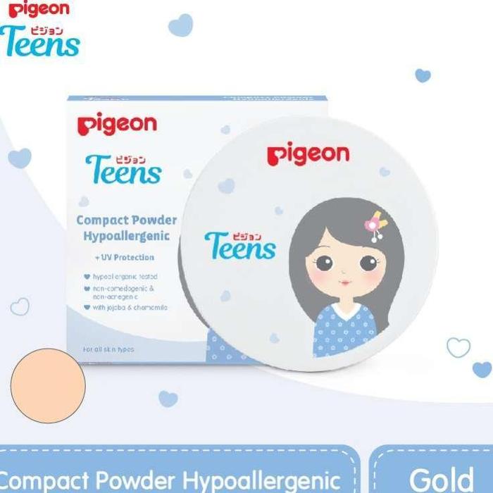 Gambar Pigeon Teens Compact Powder Hypoallergenic 14Gr - Refill -Best Terkini - Gold dari arasiteru undefined Tokopedia