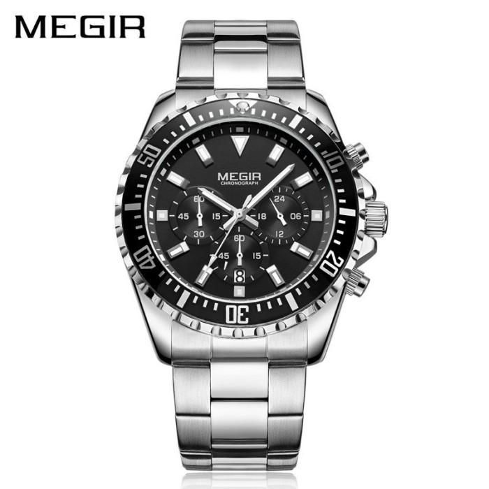 Gambar JAM TANGAN PRIA JAM DIJAMIN 100% ORIGINAL 100% ORI JAM TANGAN ANALOG PRIA JAM TANGAN PRIA CHRONOGRAPH MEGIR 2064 - AA dari MlNlSO undefined Tokopedia