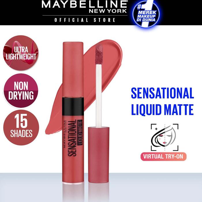 Gambar [Last Chance] - Maybelline Sensational Liquid Matte 7Ml -Best Terkini - 22 Peach Addict dari arasiteru undefined Tokopedia