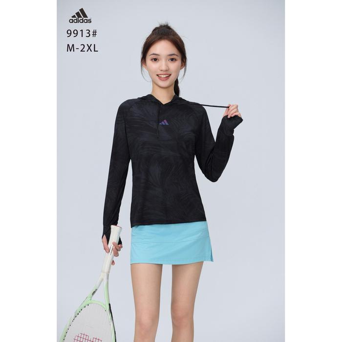 Gambar BAJU OLAHRAGA WANITA KAOS LENGAN PANJANG DRYFIT ADIDAS RUNNING SEPEDA - Hitam, M dari Soccer Corner Shop undefined Tokopedia