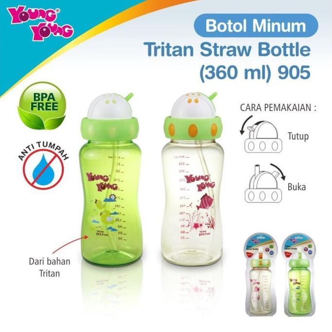 Gambar Botol Minum Bayi / Anak 360 ml Tritan Anti Tumpah BPA Free 1-3 Tahun Organic Paradise - Putih dari OUR SUMMER STORE undefined Tokopedia