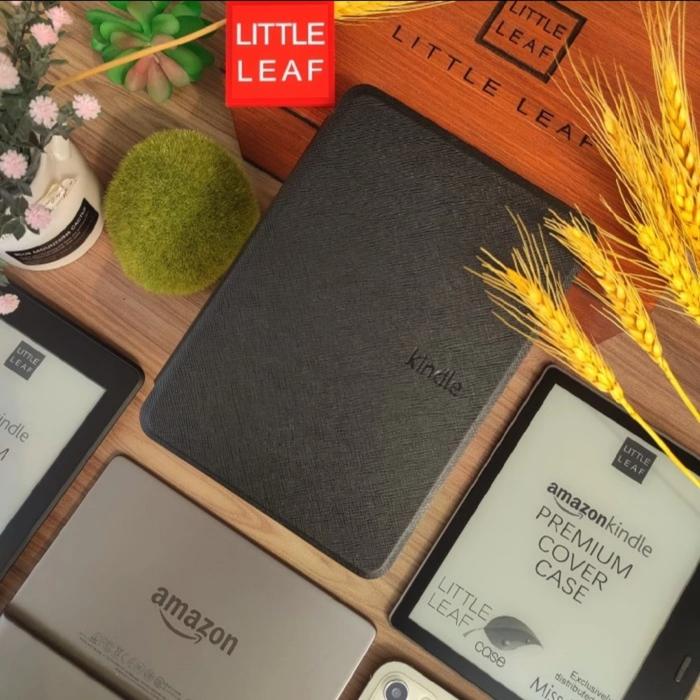 Gambar Smart Case Kindle Paperwhite 12th 2024 Colorsoft Signature Edition Cover Casing Little Leaf - Black, Paperwhite 12th dari Miss Jolie - Little Leaf undefined Tokopedia