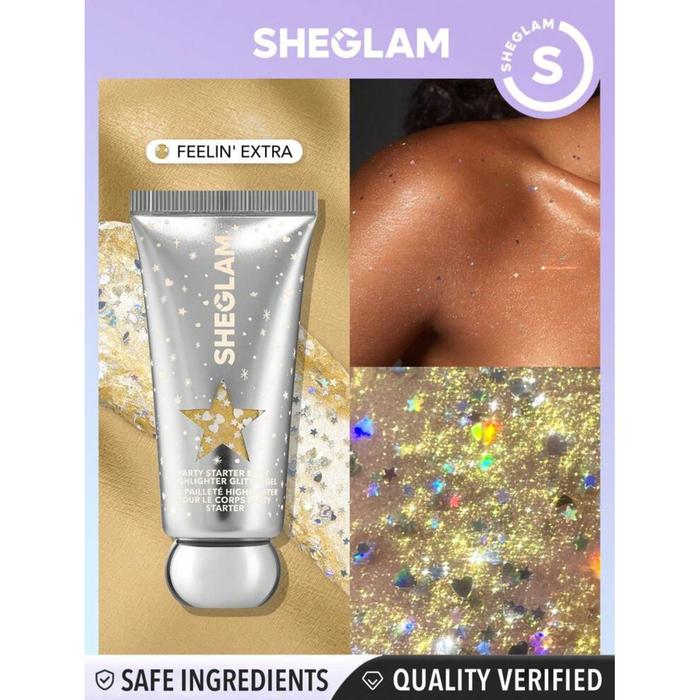 Gambar SHEGLAM Party Starter Body Highlighter Glitter Gel - Feelin Extra dari BB Closet undefined Tokopedia