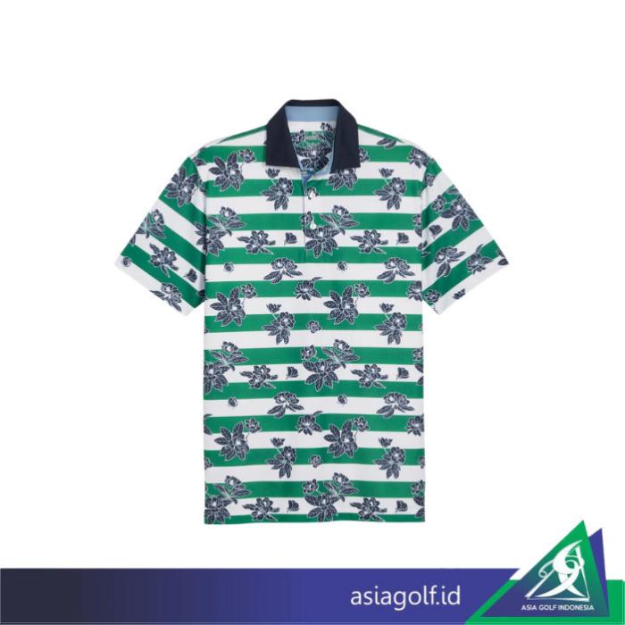 Gambar T Shirt Golf Puma Pique Garden SS 24 | Golf | Kaos Golf - Green, L dari Asia Golf Indonesia undefined Tokopedia