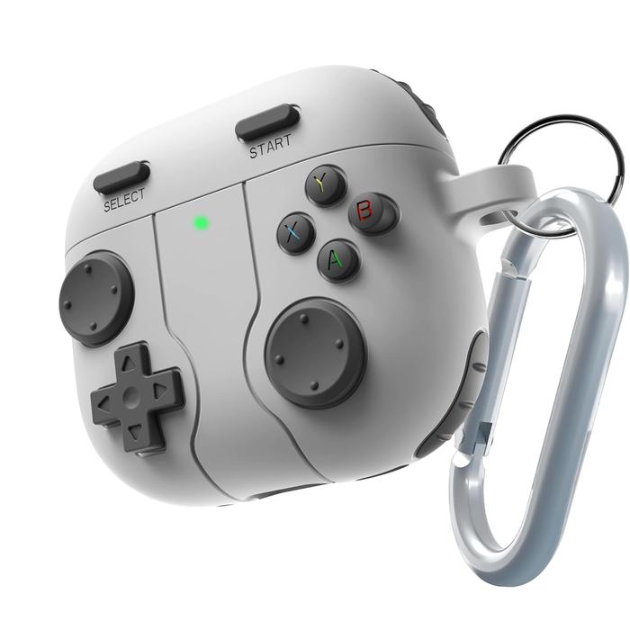 Gambar Silicone Case for AirPods Pro 3/2 AirPods 4 Getgard Playz Cute Casing Silikon Keychain - Light Grey, AirPods Pro 2 dari GET-WID undefined Tokopedia