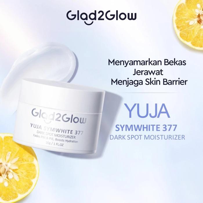 Gambar Glad2Glow Moisturizer Series Pelembab Wajah Moist Gel Brightening Dark Spot Acne Care - Yuja Symwhite dari GUDANG SKINCARE SBY undefined Tokopedia